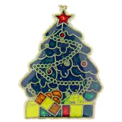 Christmas Tree Pin 1"