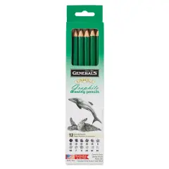 General's Kimberly Graphite Pencils Set - Drawing Pencils, Pkg of 12