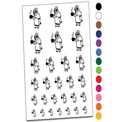 Sleepy Sloth with Coffee Temporary Tattoo Water Resistant Fake Body Art Set Collection Brown