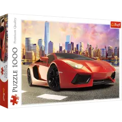1000 Piece Jigsaw Puzzles- Sunset ride, fast car, Moto puzzle, Adult Puzzle, Trefl 10601