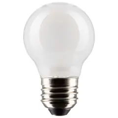Satco 5.5w G16.5 Globe Filament LED 2700K Medium Base White Dimmable - 60w equiv Warm White