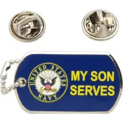 U.S. Navy My Son Is In The Navy Pin 7/8"