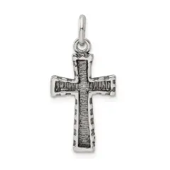 Sterling Silver Cross Charm Jewerly 26mm x 15mm