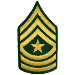 U.S. Army Pair Sergeant Major Dress Green Patches 3"