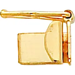 18K Gold Box Clasp Replacement Tongue 7.7x4mm