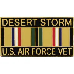 EagleEmblems P12261 Pin-DEST.Storm,USAF,Vet. (1.125'')