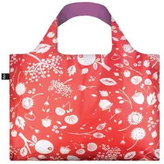 LOQI SE.CB Seed Coral Bell Reusable Shopping Bag, Multicolored