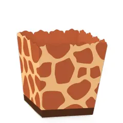 Big Dot of Happiness Giraffe Print - Party Mini Favor Boxes - Safari Party Treat Candy Boxes - Set of 12