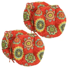 16-inch Outdoor Spun Polyester Tufted Chair Cushion (Set of 4) - Farrington Terrace