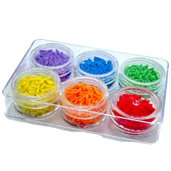 Rainbow Sprinkles Combo Set of Polymer Clay Pieces for Epoxy and UV Resin Art