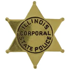 Illinois State Police Corporal Badge Pin 1"