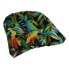 19-inch U-Shaped Outdoor Spun Polyester Tufted Dining Chair Cushion - Tucuman Ebony