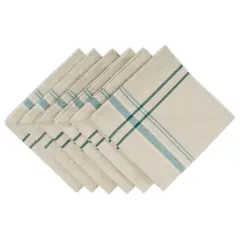 DII Teal French Stripe Napkin (Set of 6)