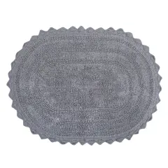 DII Yellow Round Crochet Bath Mat