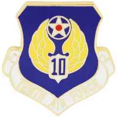 Pins: USAF - Air Force, 010TH, SHIELD (1")