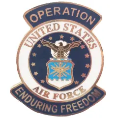 EagleEmblems P62966 Pin-Endur.Freed,USAF Logo (1-1/16'')