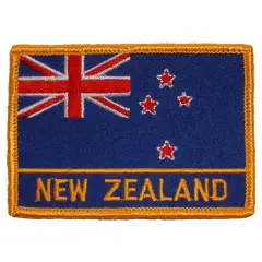 New Zealand Flag Patch 2 1/2" x 3 1/2"