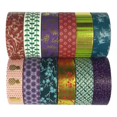 Wrapables WPSET46 Washi Masking Tape Collection (Set of 12)