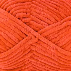 Bella Chenille by Universal Yarn - #106 Bright Salmon - 100% polyester super bulky yarn