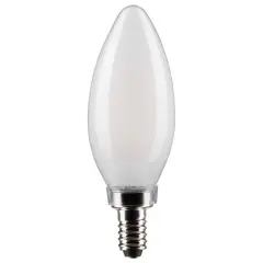 Satco 4w B11 LED 5000K Candelabra Base Frosted Dimmable - 40w equiv Natural Light