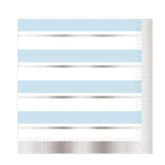 Striped Luncheon Napkins, (Pack Of 12)