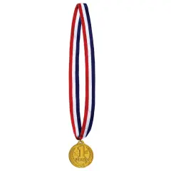 1St Place Medal W/Ribbon, (Pack Of 12)