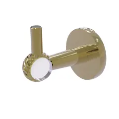 Clearview Collection Robe Hook With Twisted Accents - Unlacquered Brass