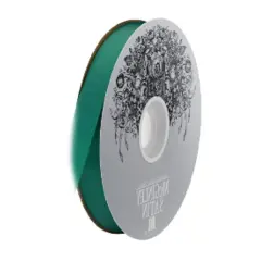 Acetate/Lustre Ribbon 7/8&Prime; &ndash; Homecoming Mum Braiding Ribbon Green