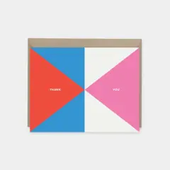 Geo Thank You Card III, Modern Thank You