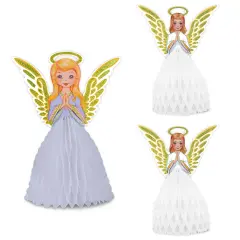 Vintage Christmas Angel Ctrpc Set, (Pack Of 12)
