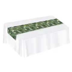 Palm Leaf Fabric Table Runner, (Pack Of 12)
