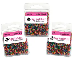 Buttons Galore Colorful Polymer Clay Embellishments for Craft Scrapbooks Cardmaking (Color Wheel, 1,800 Pieces - 36 Grams)