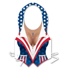 Plastic Female Patriotic Vest (Pack of 48)