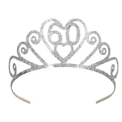 Glittered Metal60Tiara (Pack of 6)