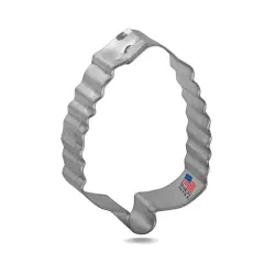 Mini Pinecone Cookie Cutter 1.25 Inch, CookieCutter.com, Tin Plated Steel, Handmade in the USA