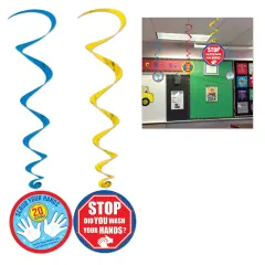 Hand Washing Ceiling Whirls, (Pack of 72)