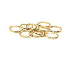 100, 500 or 1,000 Pieces: 8 mm KC Gold/Light Gold Open Jump Rings, 20g