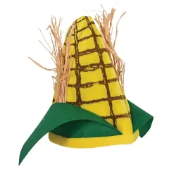Plush Corn Cob Hat (Pack of 12)