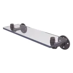 Pipeline Collection 16 Inch Glass Shelf - P-400-16-Gs-Orb