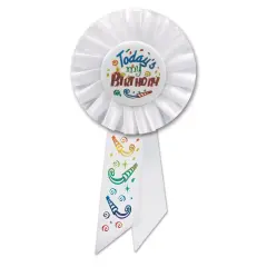 Today's My Birthday Rosette (Pack of 6)