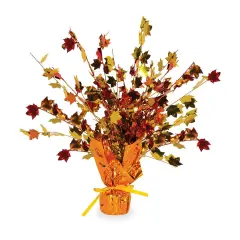 Fall Leaves Gleam 'N Burst Centerpiece (Pack of 12)