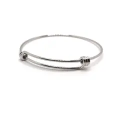 1, 4 or 20 Pieces: Adjustable Bangle Expandable Bracelet, 65 mm