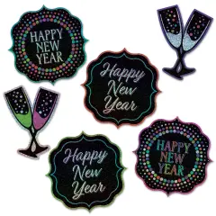 Happy New Year Cutouts, (Pack of 12)