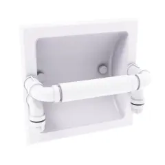 Pipeline Collection Recessed Toilet Paper Holder - Matte White