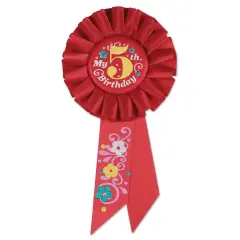 My 5th Birthday Rosette (Pack of 6)