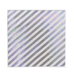 Iridescent Stripes Beverage Napkins, (Pack Of 12)