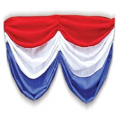 Patriotic Fabric Bunting (Pack of 6)