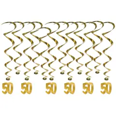 50Th Anniversary Whirls, (Pack Of 6)