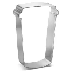 Soda Fountain Coffee Cup Cookie Cutter 4 in, CookieCutter.com, Tin Plated Steel, Handmade in the USA