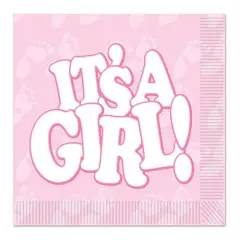 It's A Girl! Luncheon Napkins (Pack of 12)